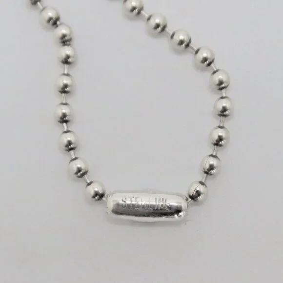 Authentic Chrome Hearts Guitar Pick Pendant + Ball Chain Necklace - Picture 7 of 7